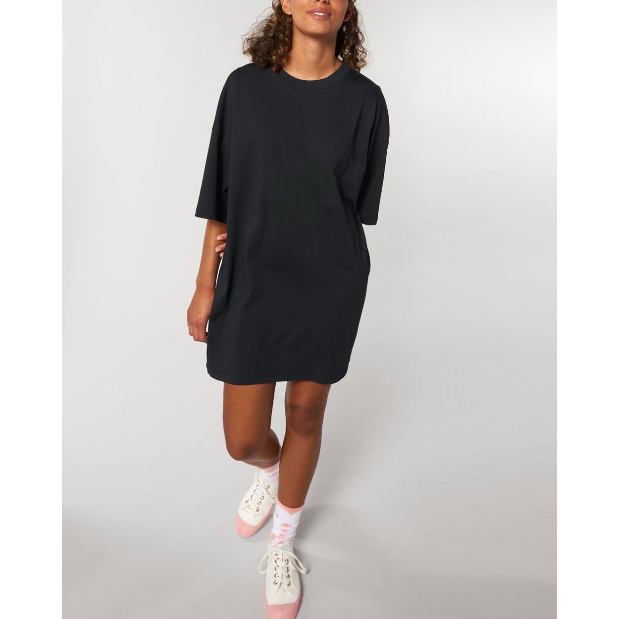 T-Shirt-kleid-damen-weit_Black_2