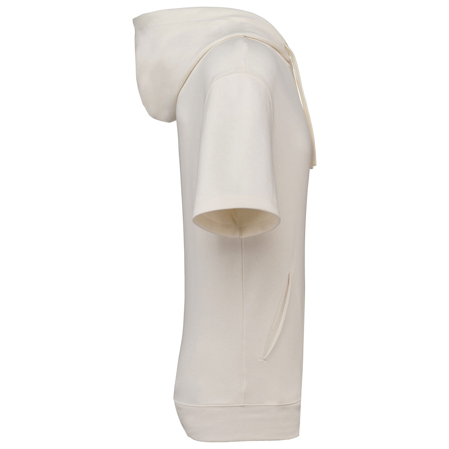 Unisex French Terry Hoodie – Kurzarm & nachhaltig