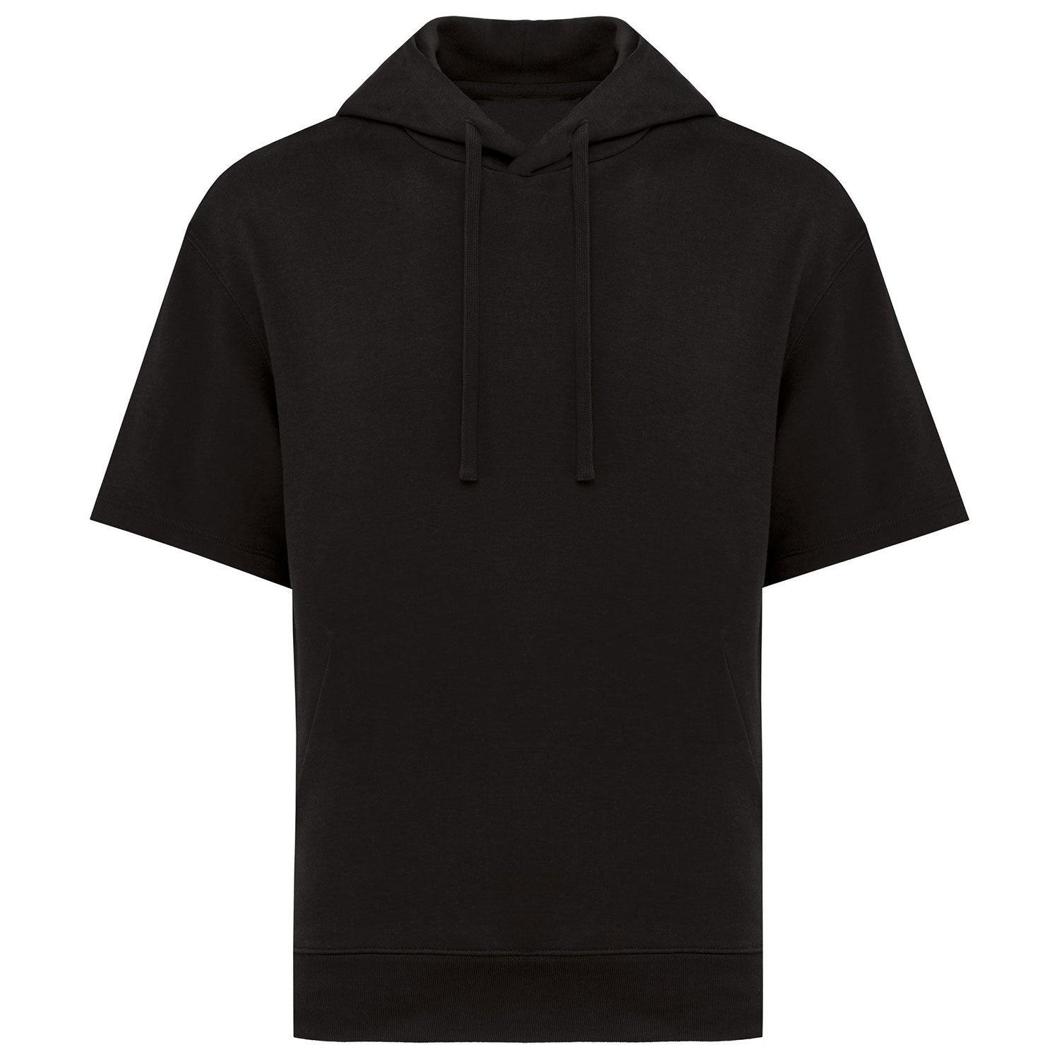 Unisex French Terry Hoodie – Kurzarm & nachhaltig