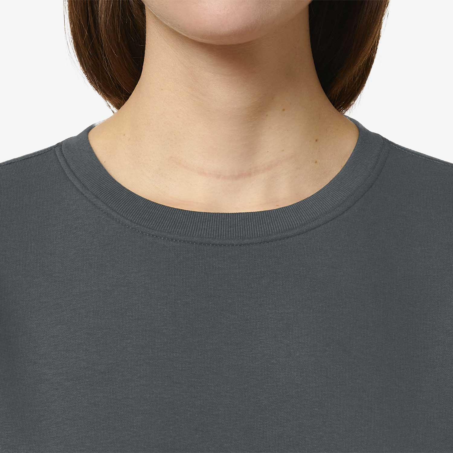 Modernes Unisex Basic-Sweatshirt aus nachhaltiger Baumwolle