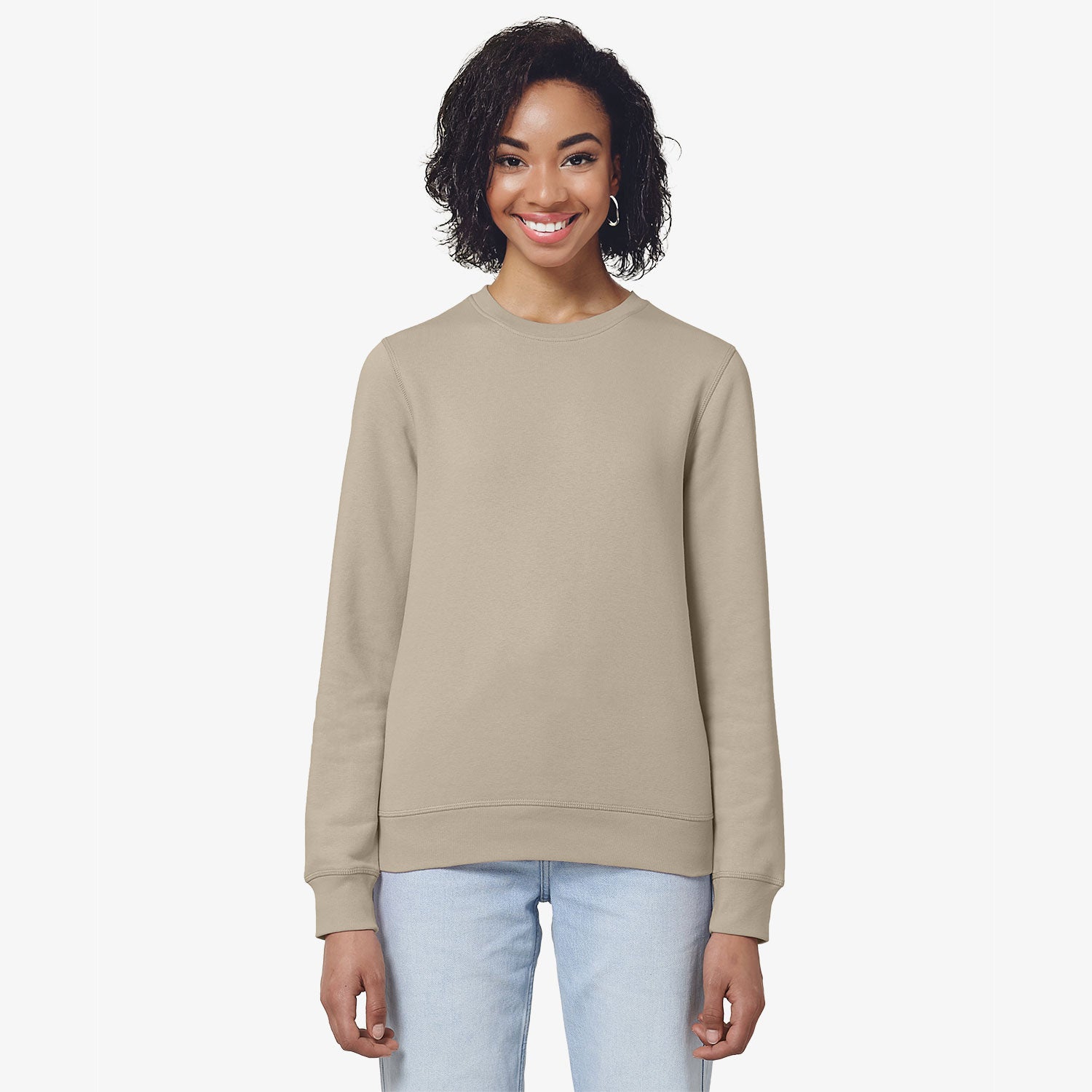 Modernes Unisex Basic-Sweatshirt aus nachhaltiger Baumwolle