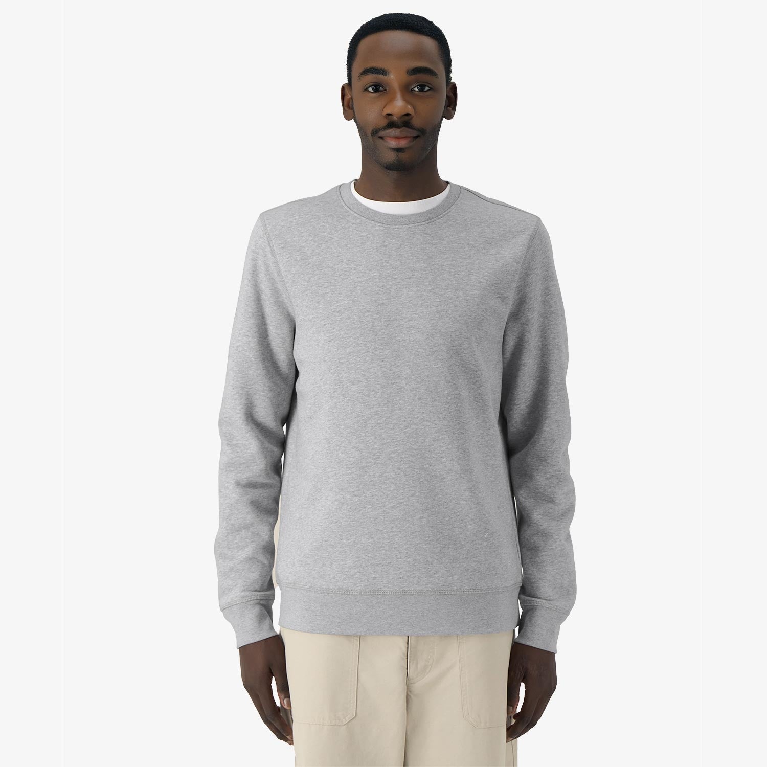 Modernes Unisex Basic-Sweatshirt aus nachhaltiger Baumwolle