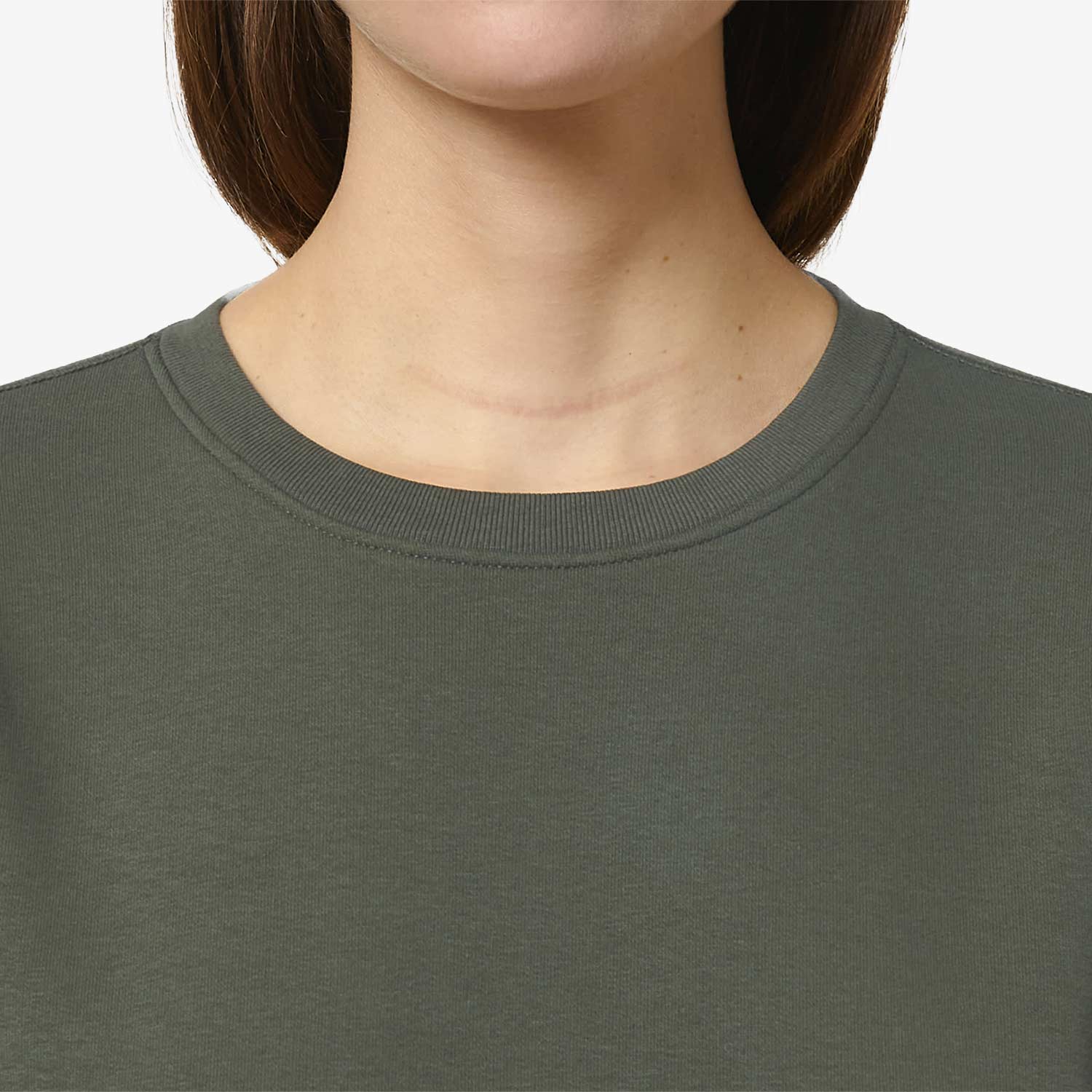 Modernes Unisex Basic-Sweatshirt aus nachhaltiger Baumwolle