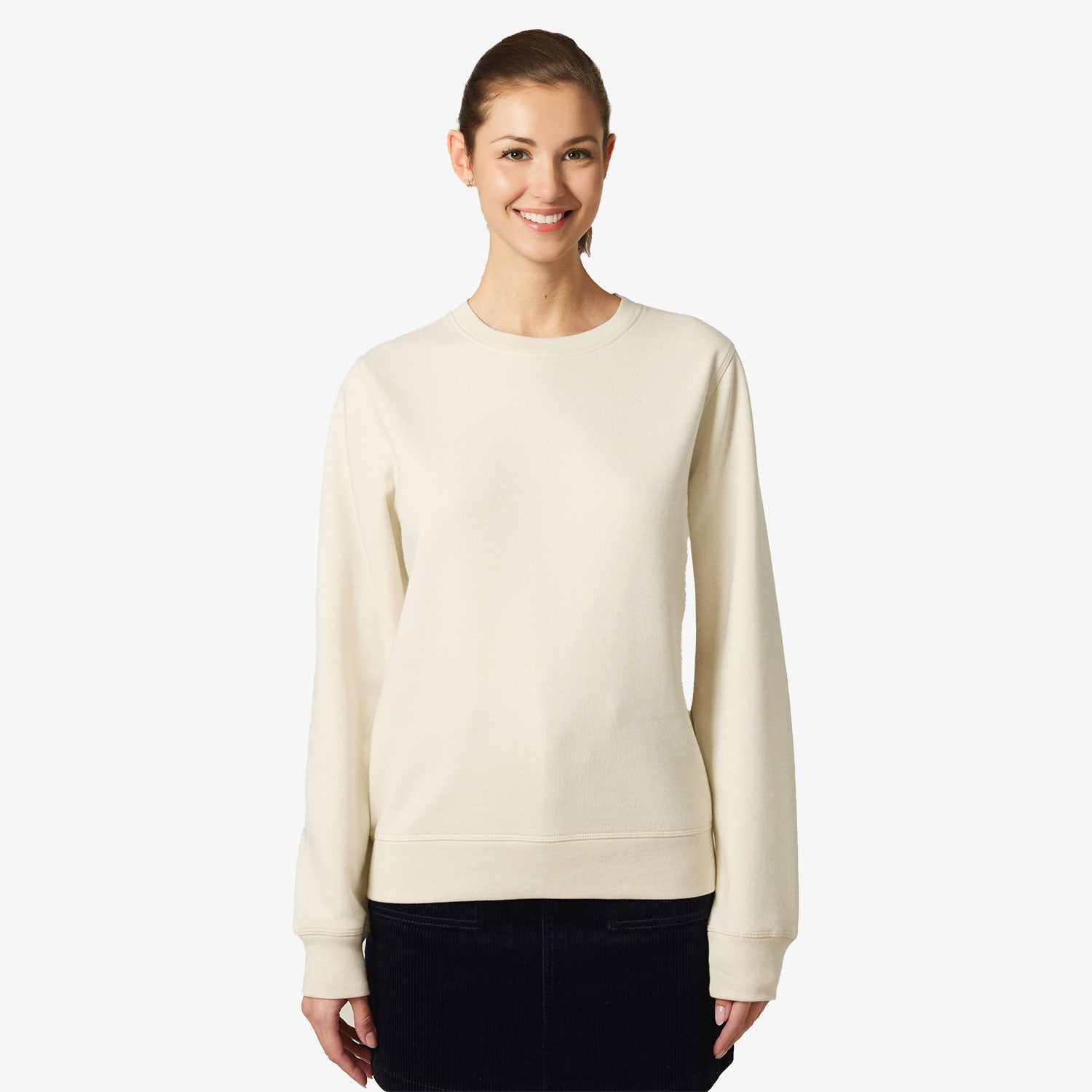 Modernes Unisex Basic-Sweatshirt aus nachhaltiger Baumwolle