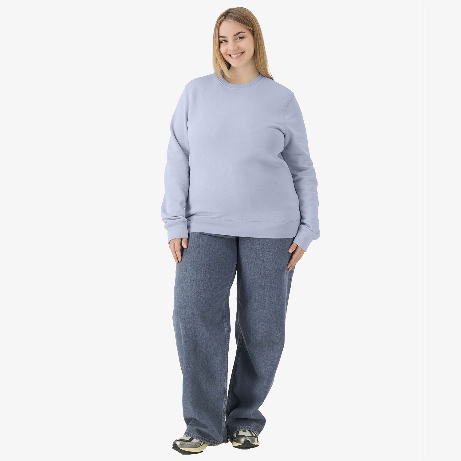 Modernes Unisex Basic-Sweatshirt aus nachhaltiger Baumwolle