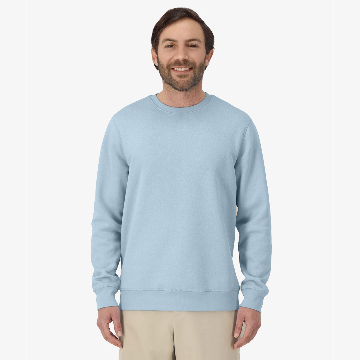 Modernes Unisex Basic-Sweatshirt aus nachhaltiger Baumwolle