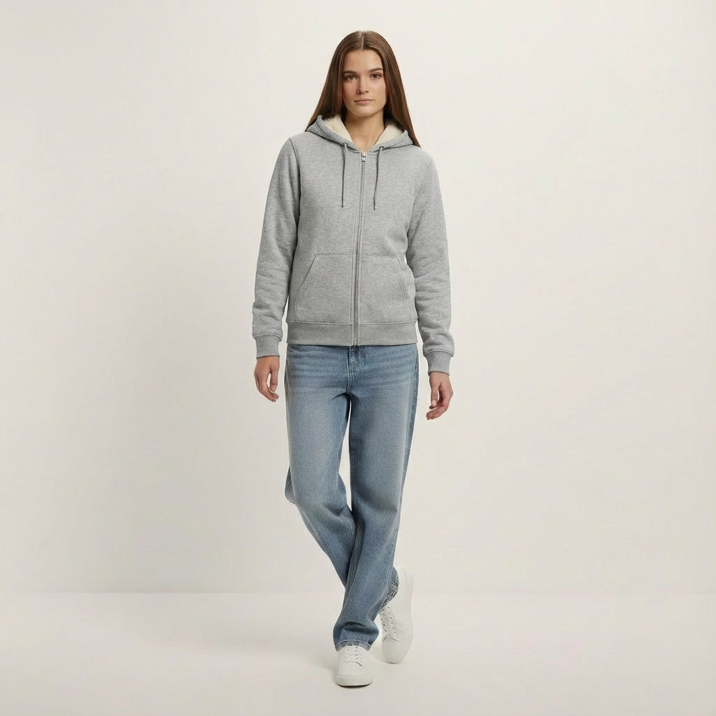 Sherpa Hoodie | Unisex | Zip-through