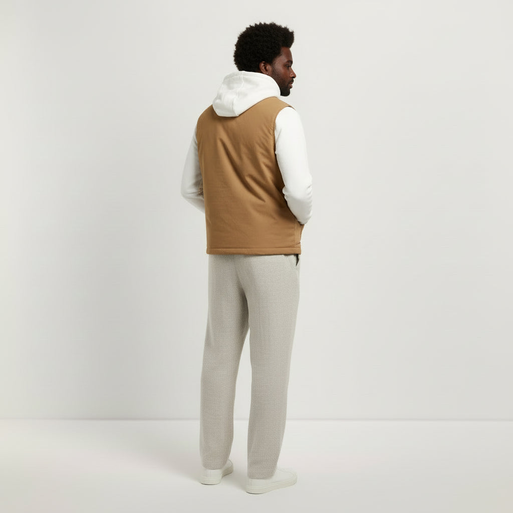 Unisex-Bodywarmer mit Teddykragen