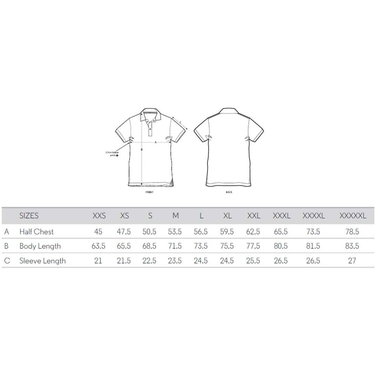 bio-poloshirt-unisex_sizeguide
