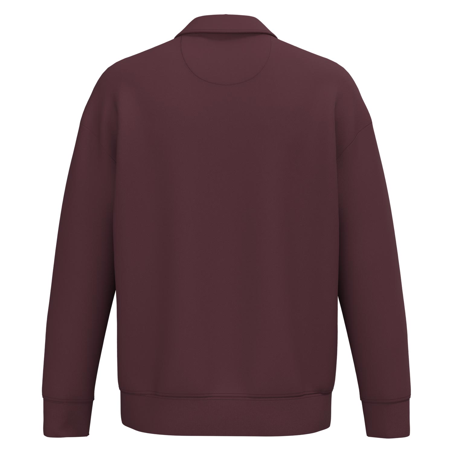 Unisex-Sweatshirt mit Zipper und Polokragen