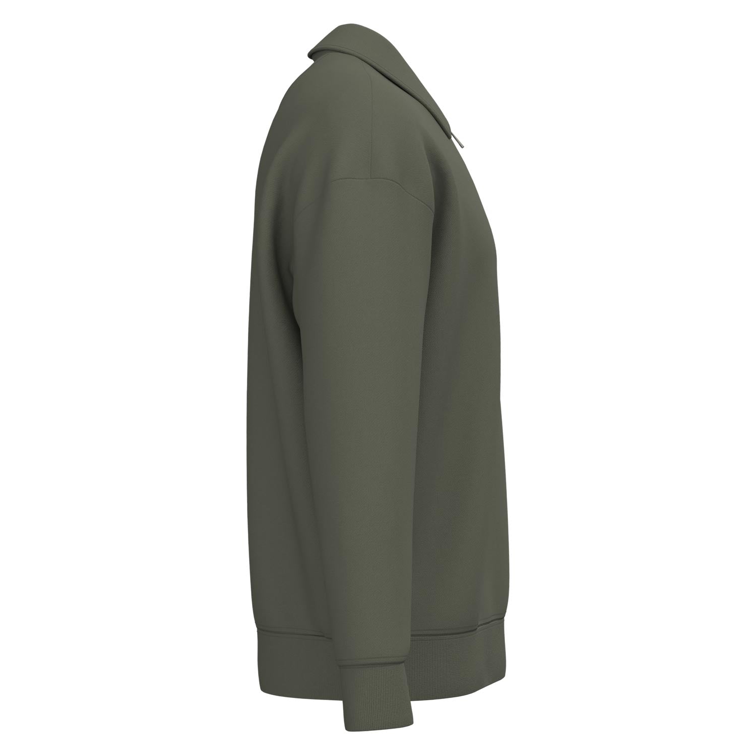 Unisex-Sweatshirt mit Zipper und Polokragen