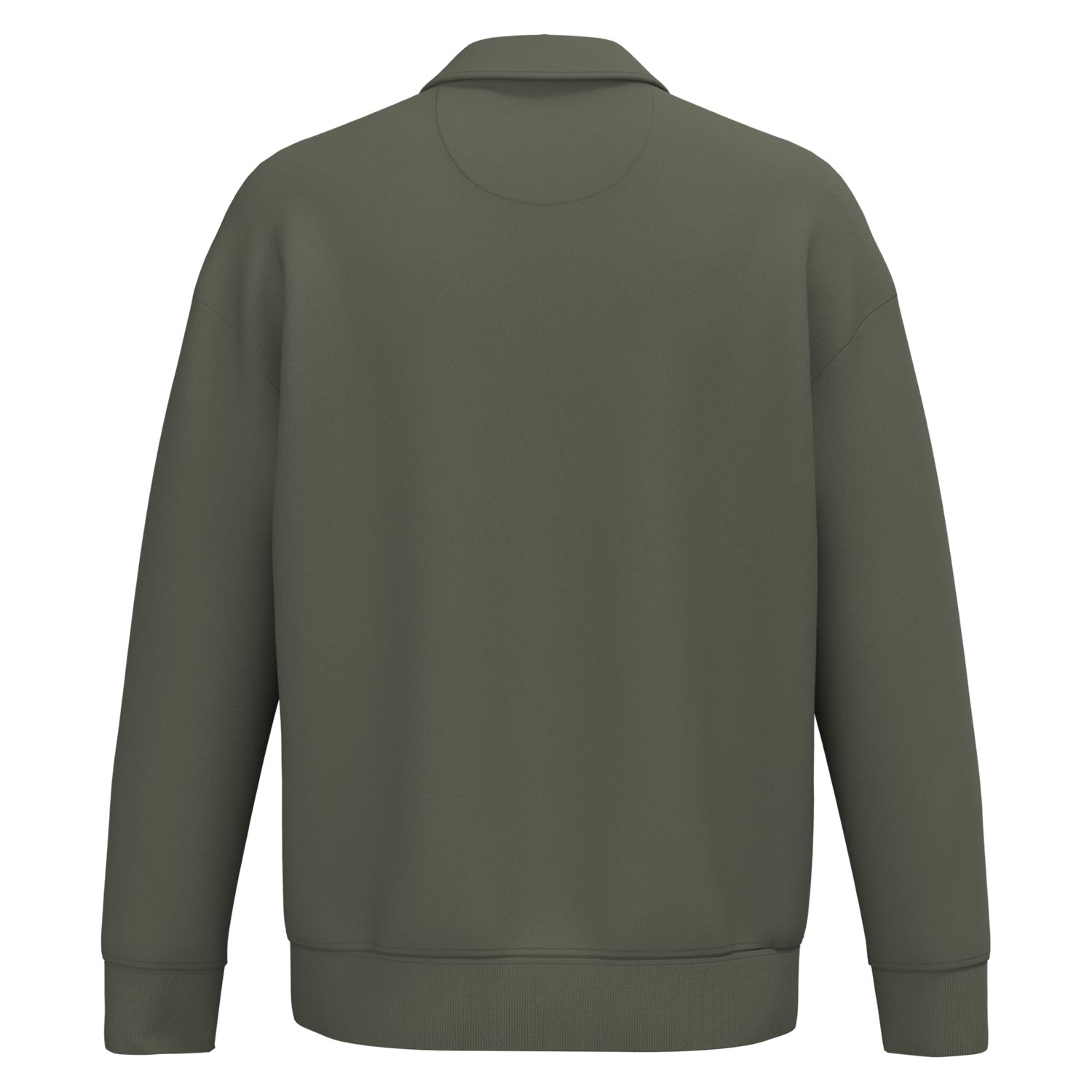 Unisex-Sweatshirt mit Zipper und Polokragen