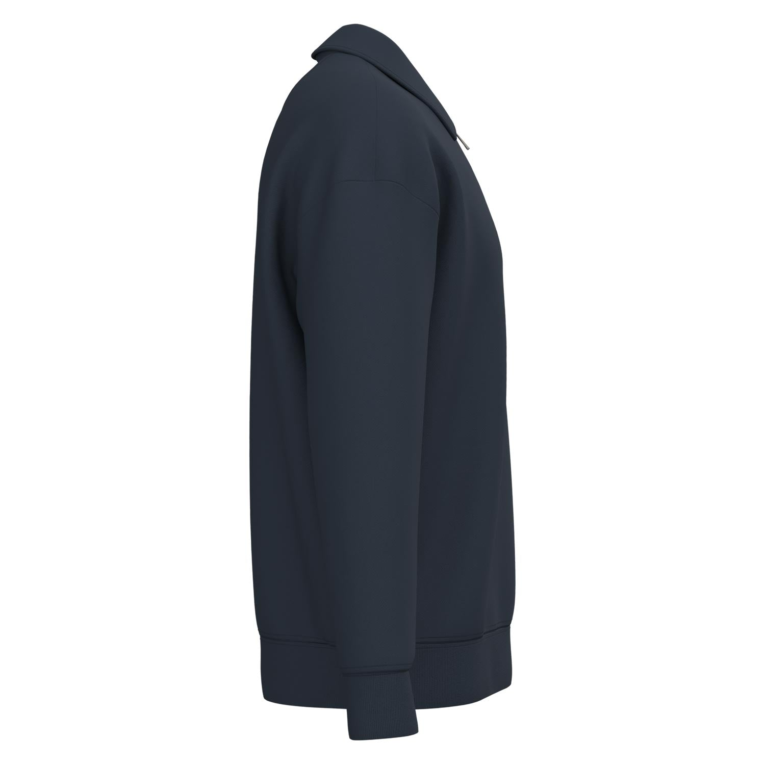 Unisex-Sweatshirt mit Zipper und Polokragen