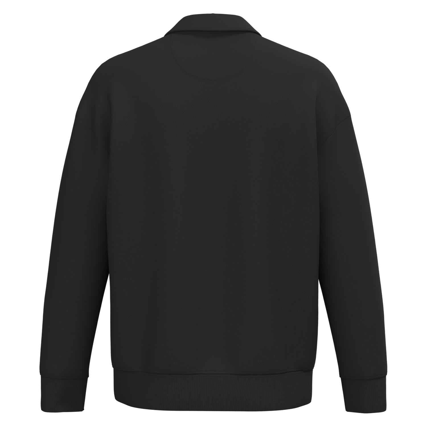 Unisex-Sweatshirt mit Zipper und Polokragen