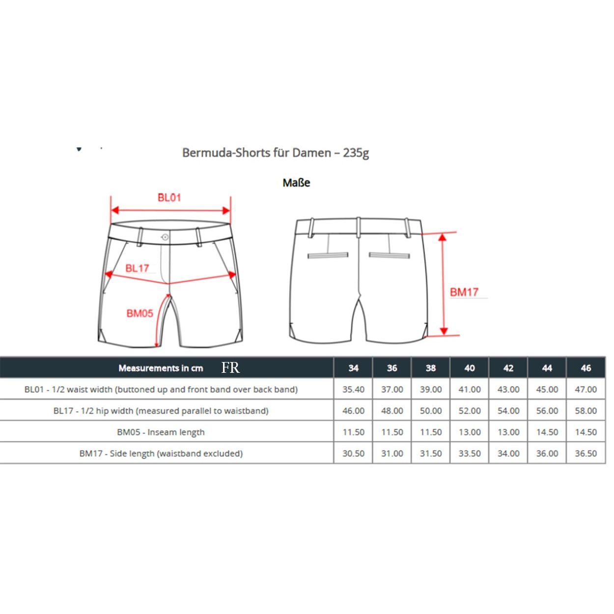 damen-bermudashort-nachhaltig-sizeguide