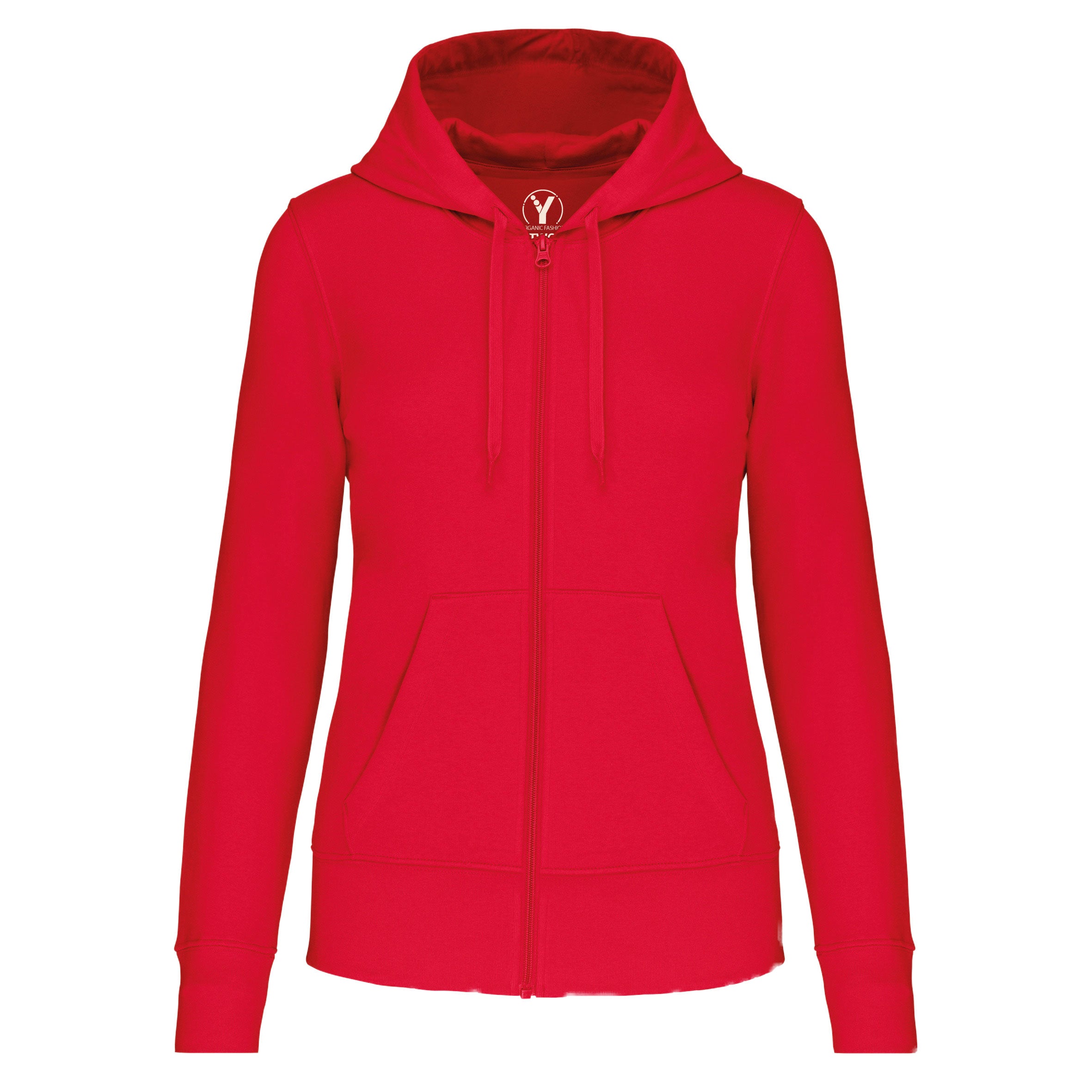 damen-bio-kapuzenjacke-red
