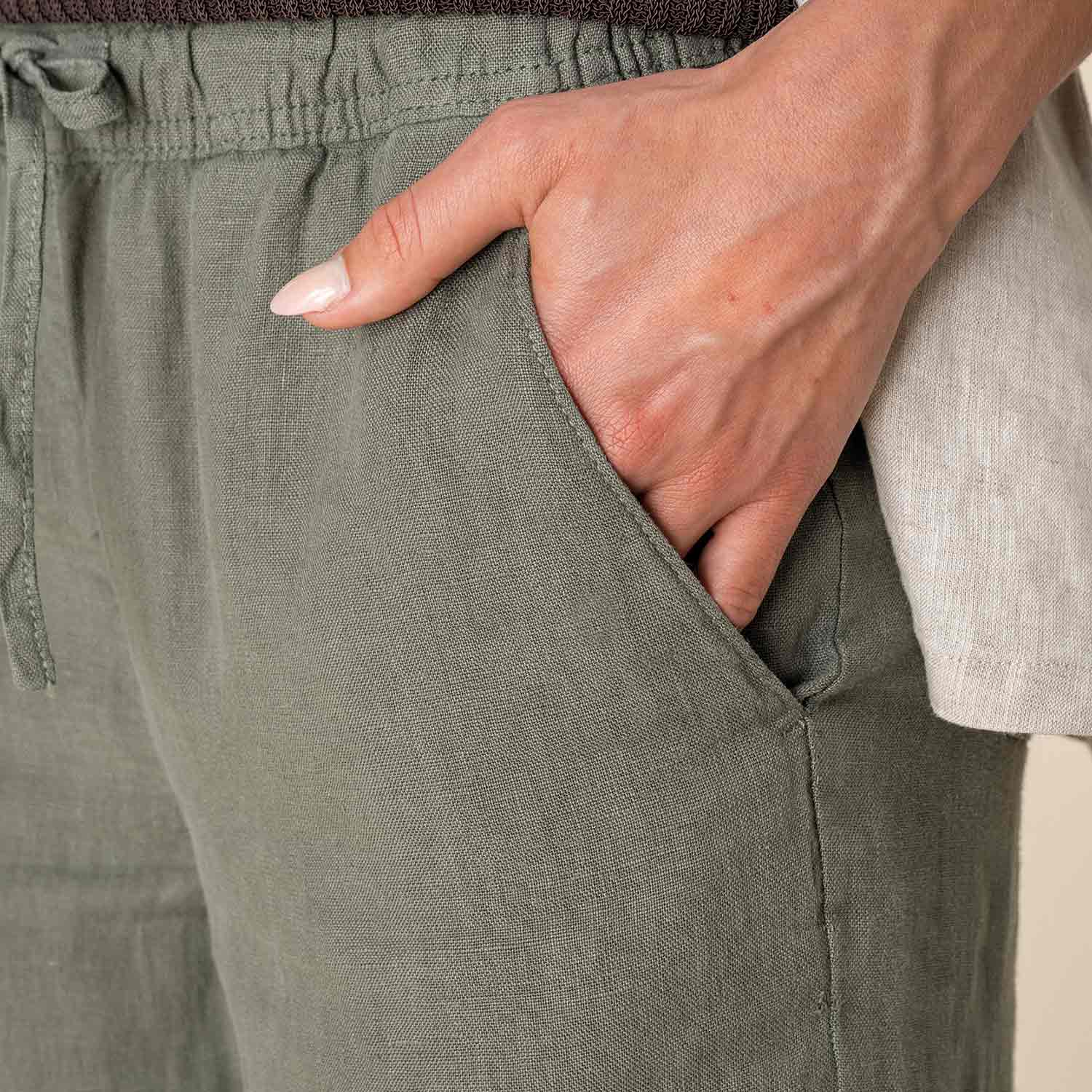 Relaxed Damen Leinenhose