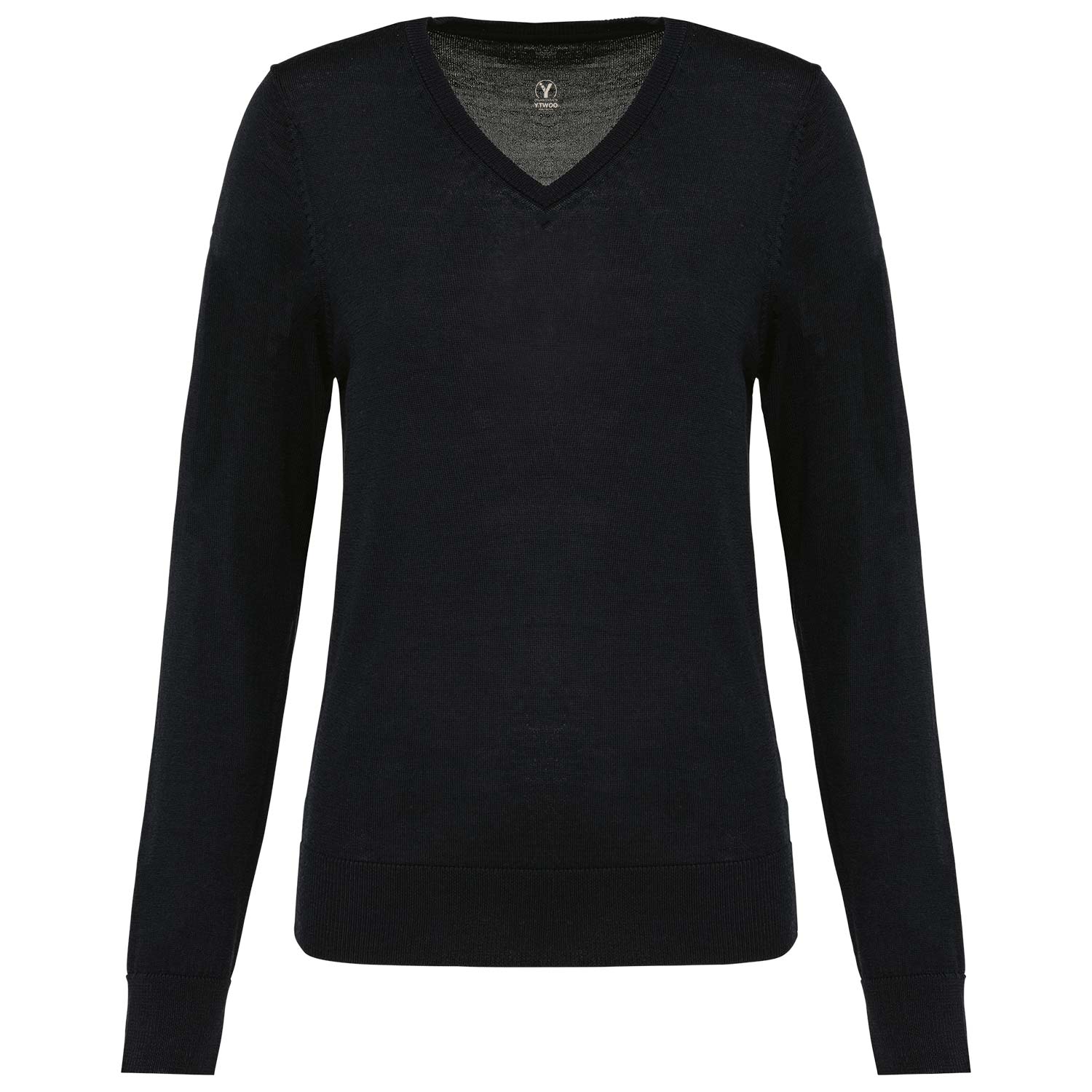 Damen-Merinopullover mit V-Ausschnitt