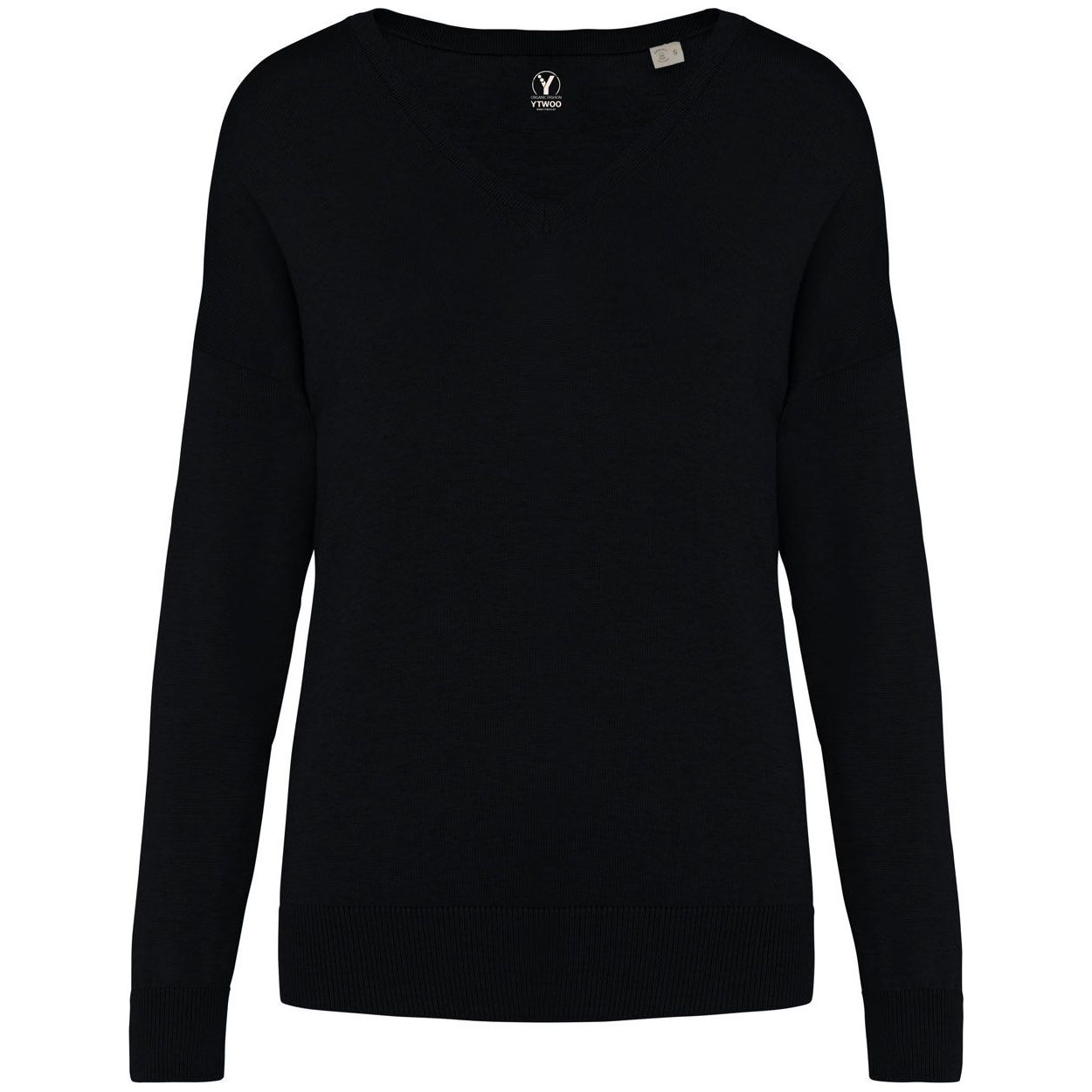 damen-pullover-v-ausschnitt-tencel-lyocell-bio-black
