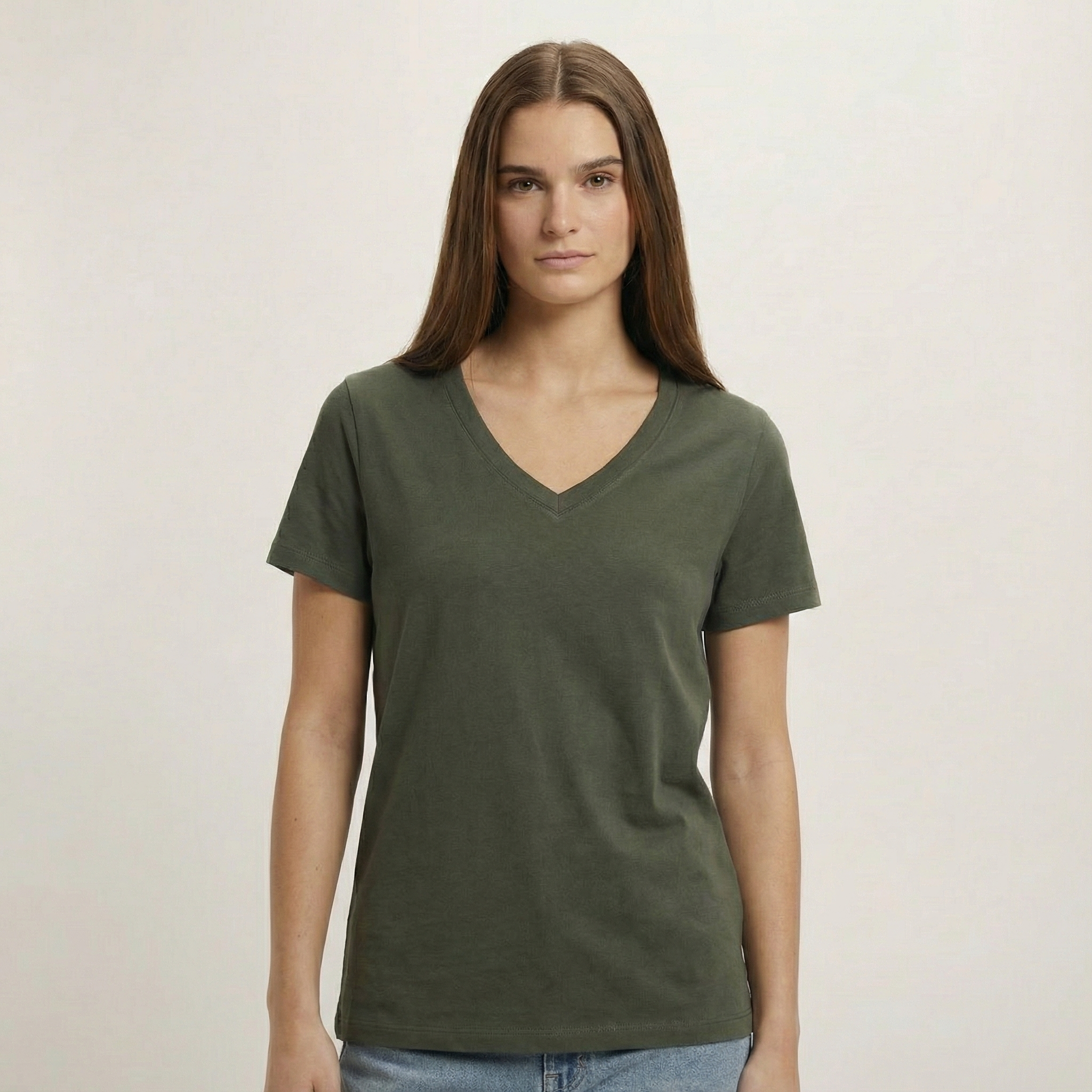 Damen V-Neck T-Shirt