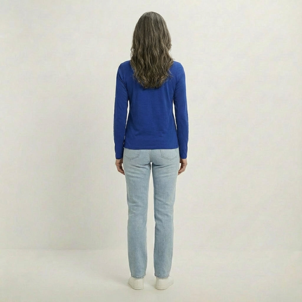 Basic Damen Langarmshirt aus 100% Biobaumwolle