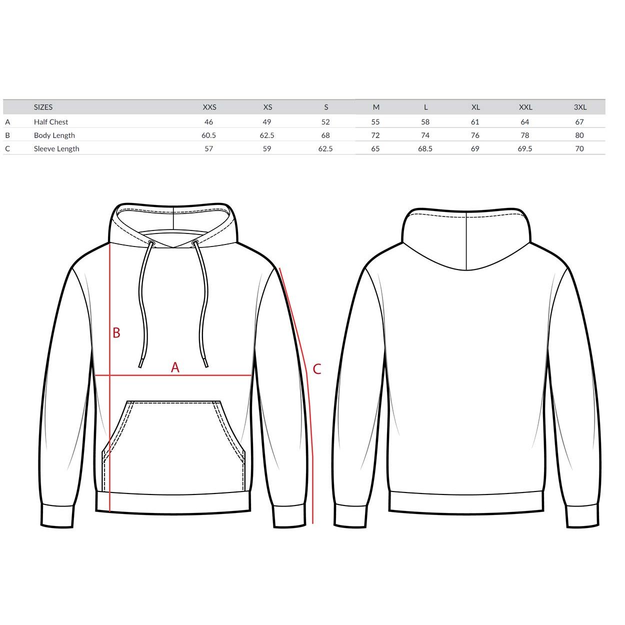 hoodie-terry-unisex-sizeguide