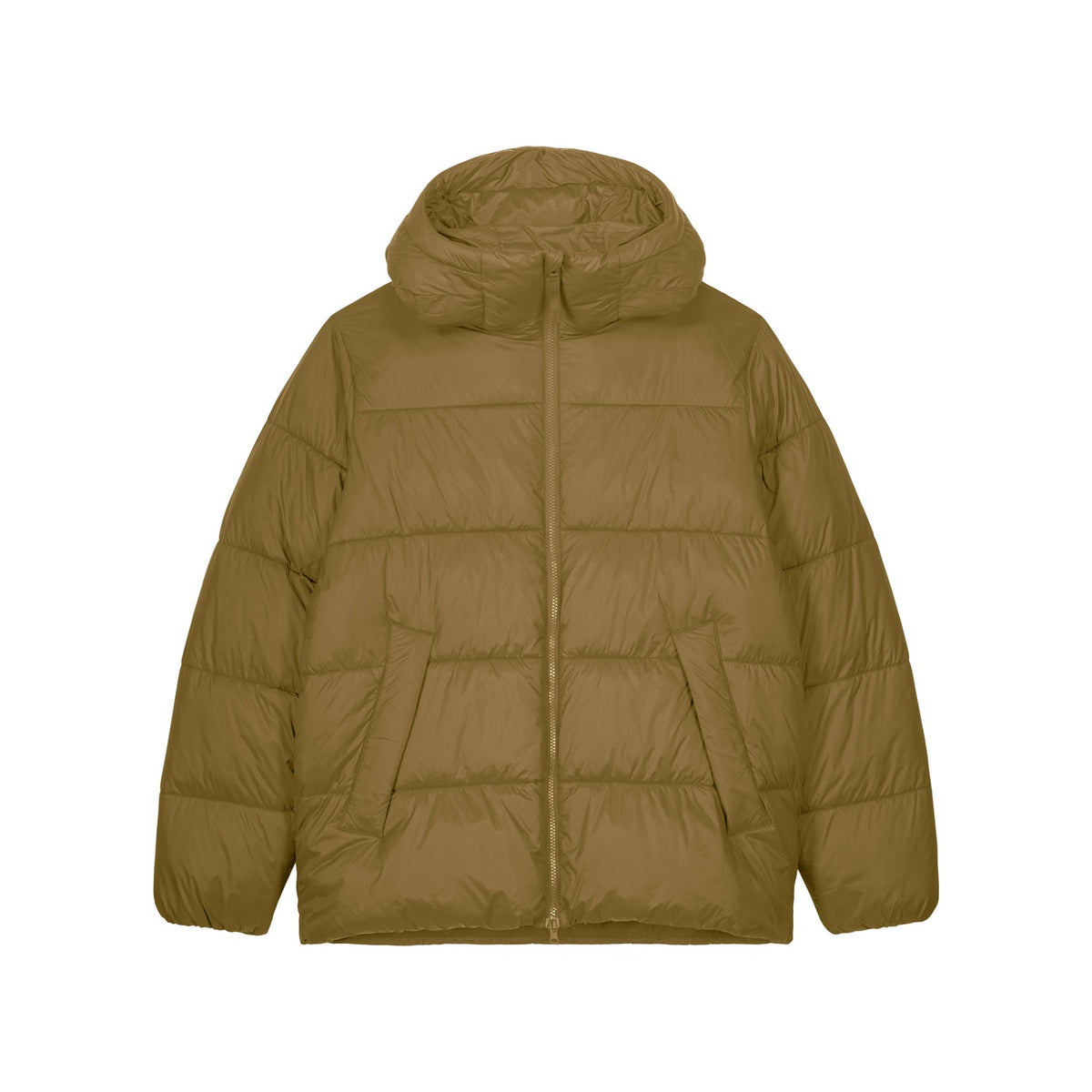 Unisex Pufferjacke Bronze – Produktansicht vorne
