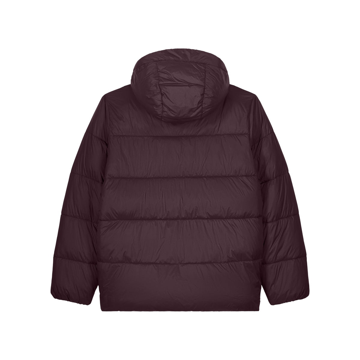 Unisex Pufferjacke Red Brown – Produktansicht hinten