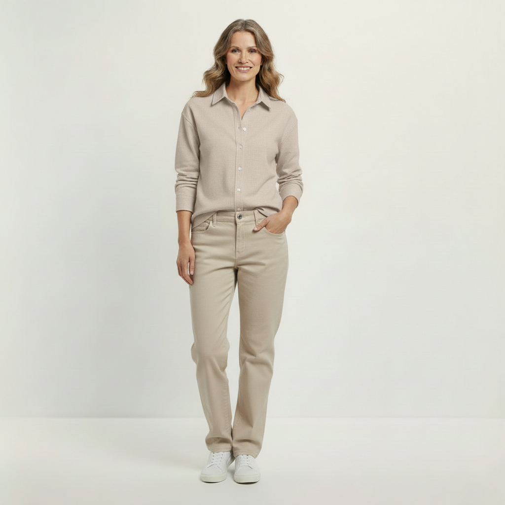 Oversized Leinenhemd für Damen