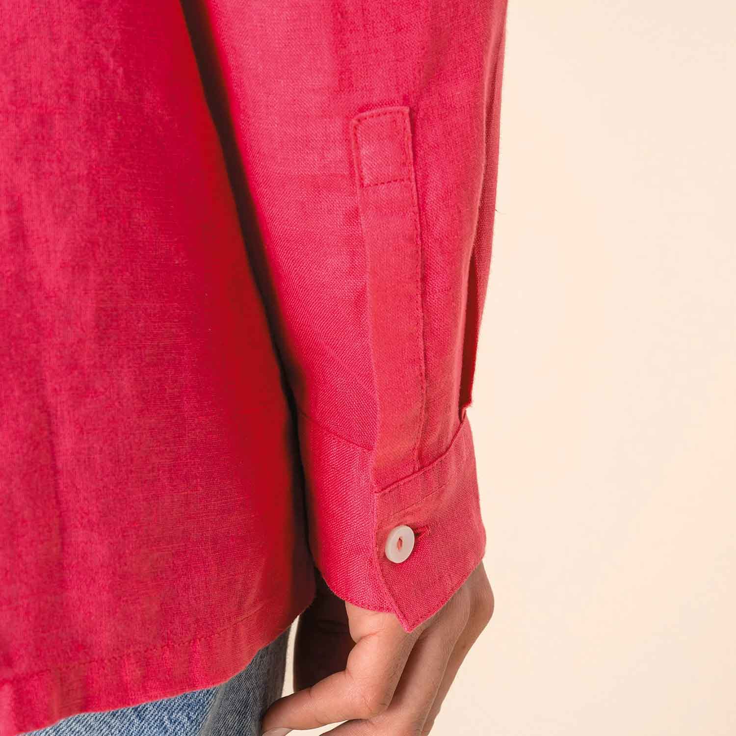 Oversized Leinenhemd für Damen