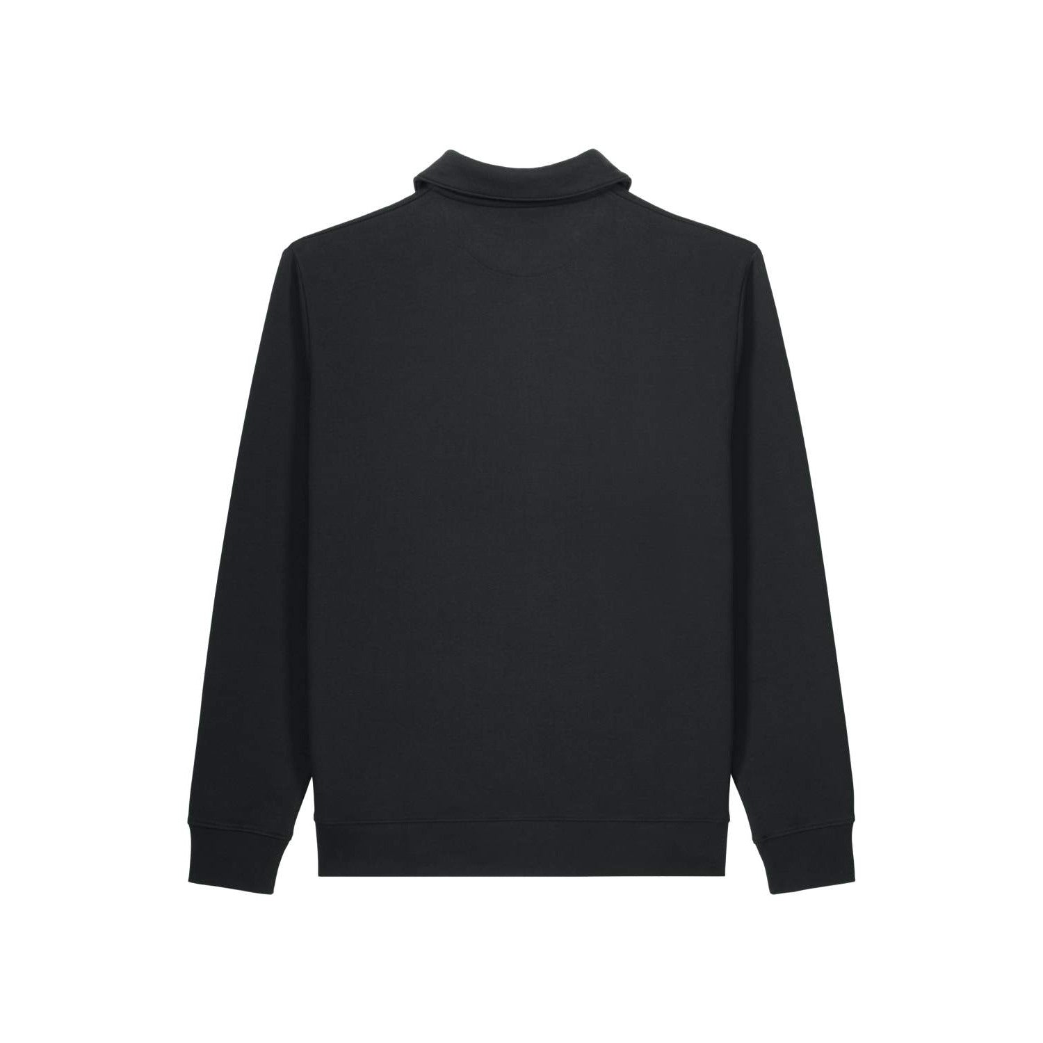 Half-Zip Sweatshirt Schwarz, Produktansicht hinten