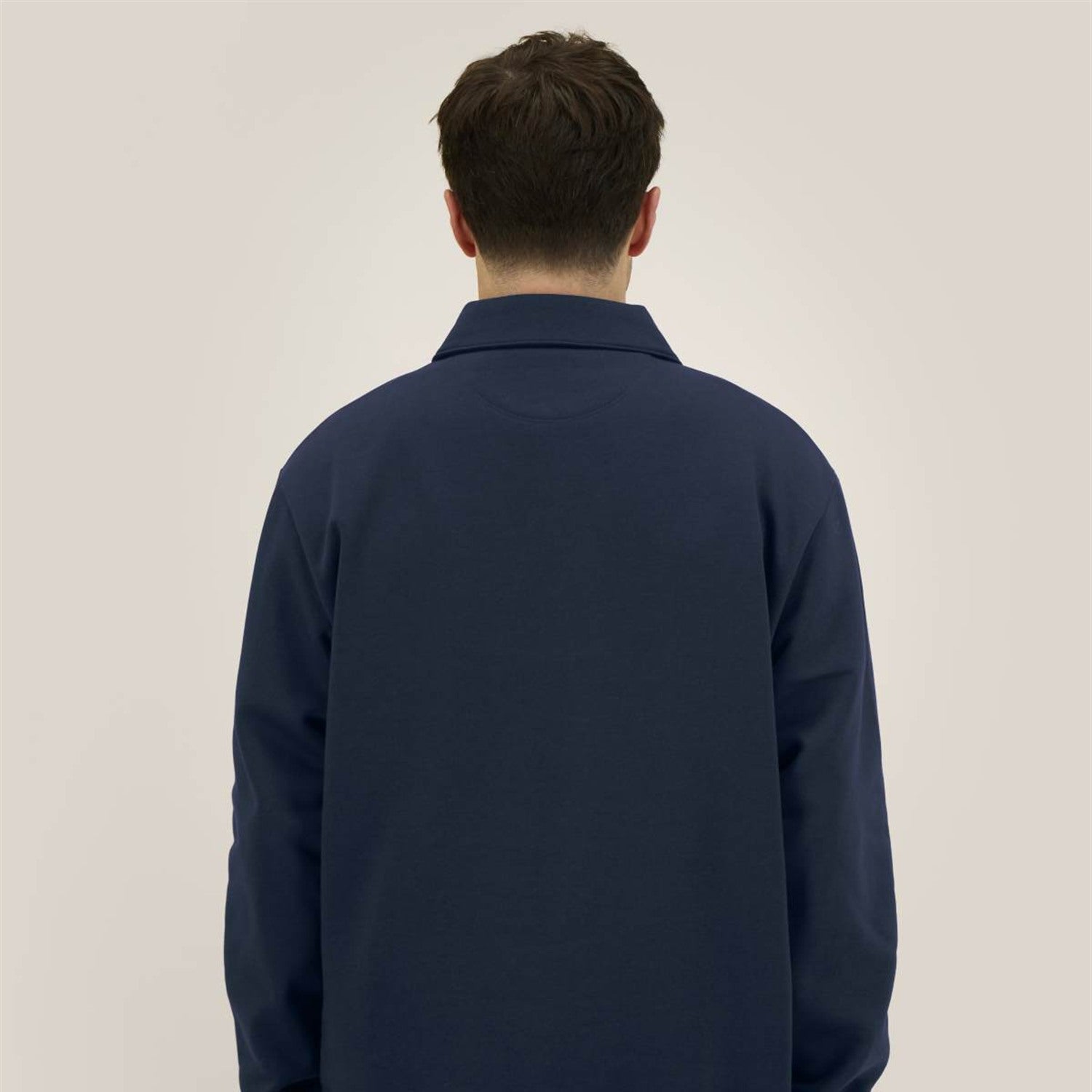 Half-Zip Sweatshirt Navy, Rückansicht
