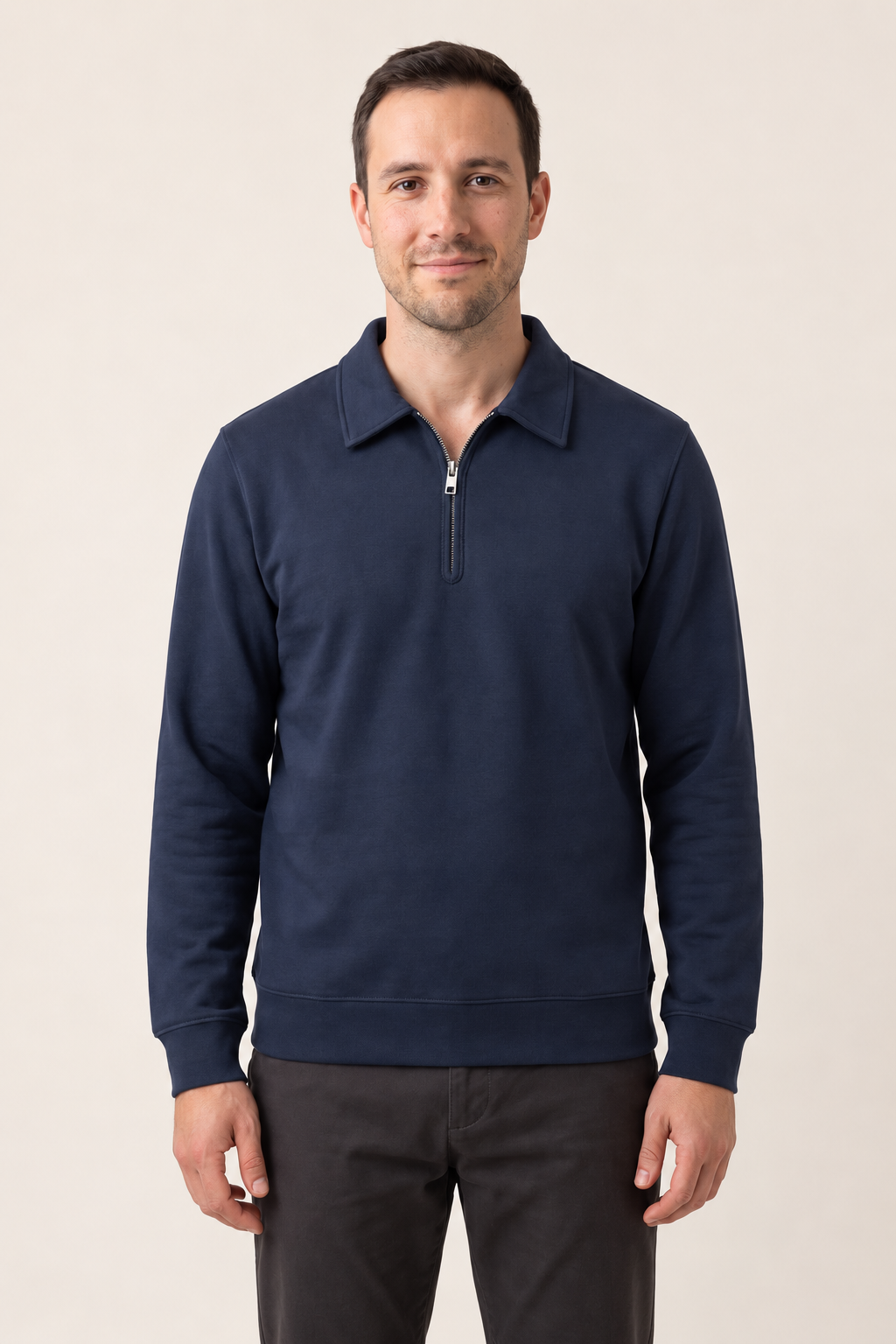 Polo Sweatshirt mit Kragen