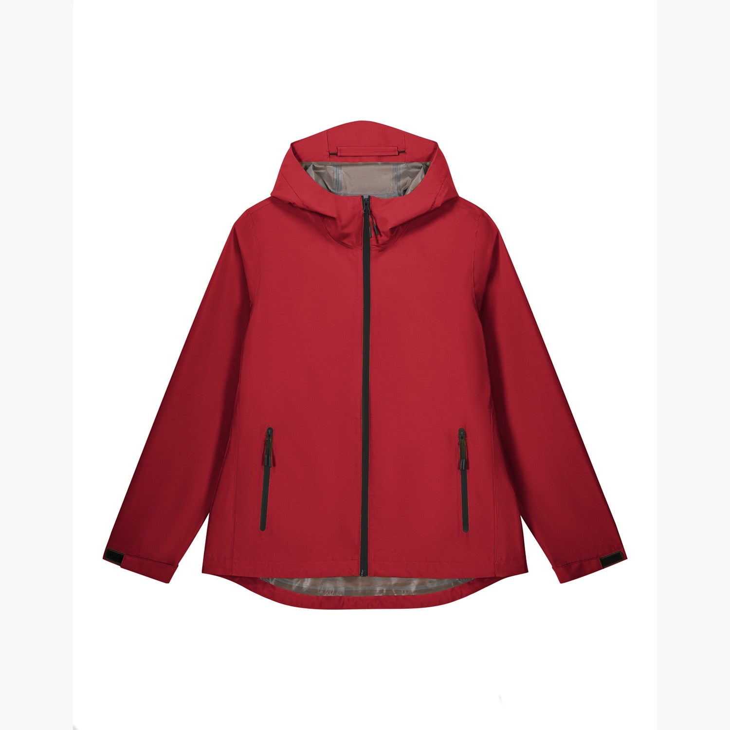 Damen Regenjacke Rot, Produktansicht vorne
