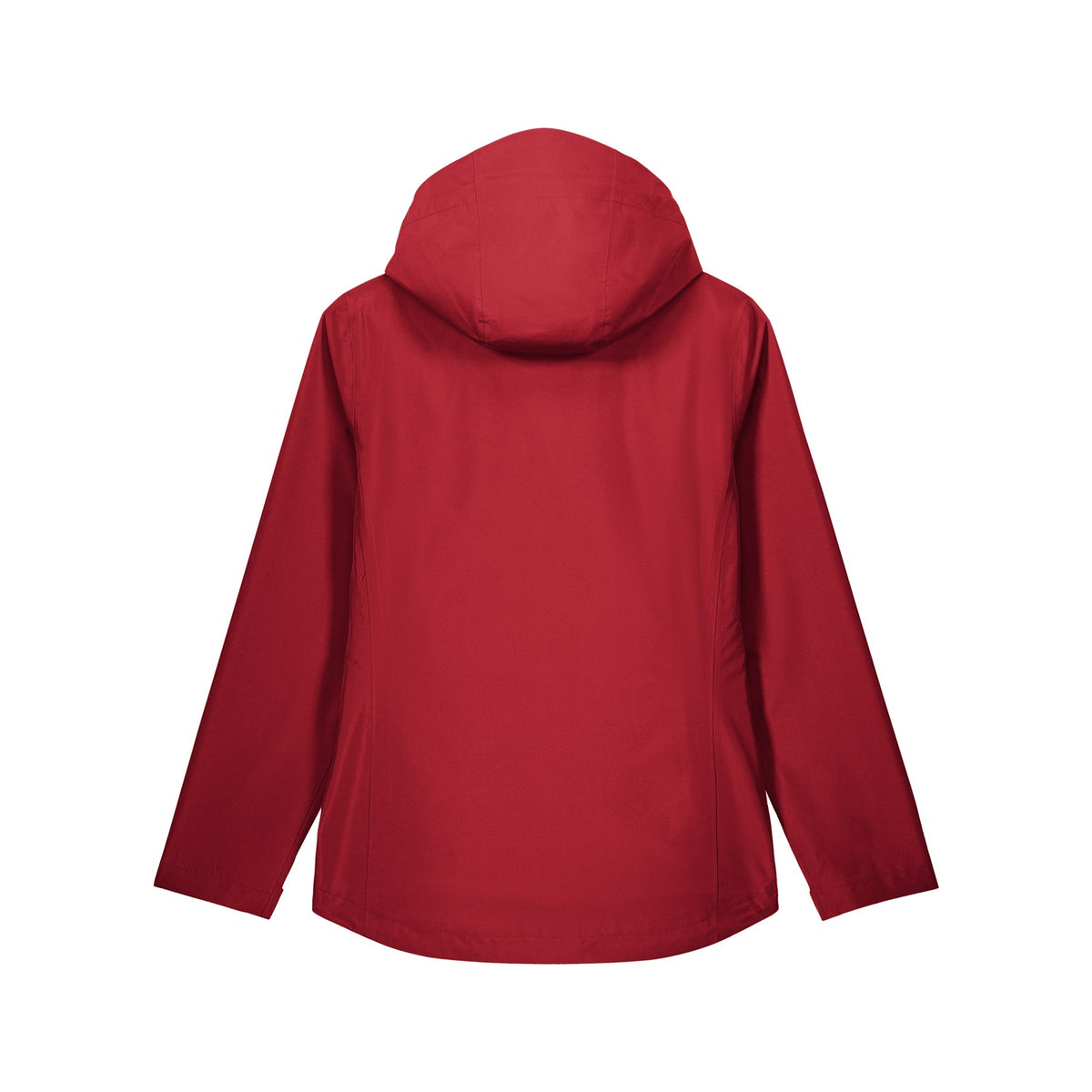 Damen Regenjacke Rot, Produktansicht hinten