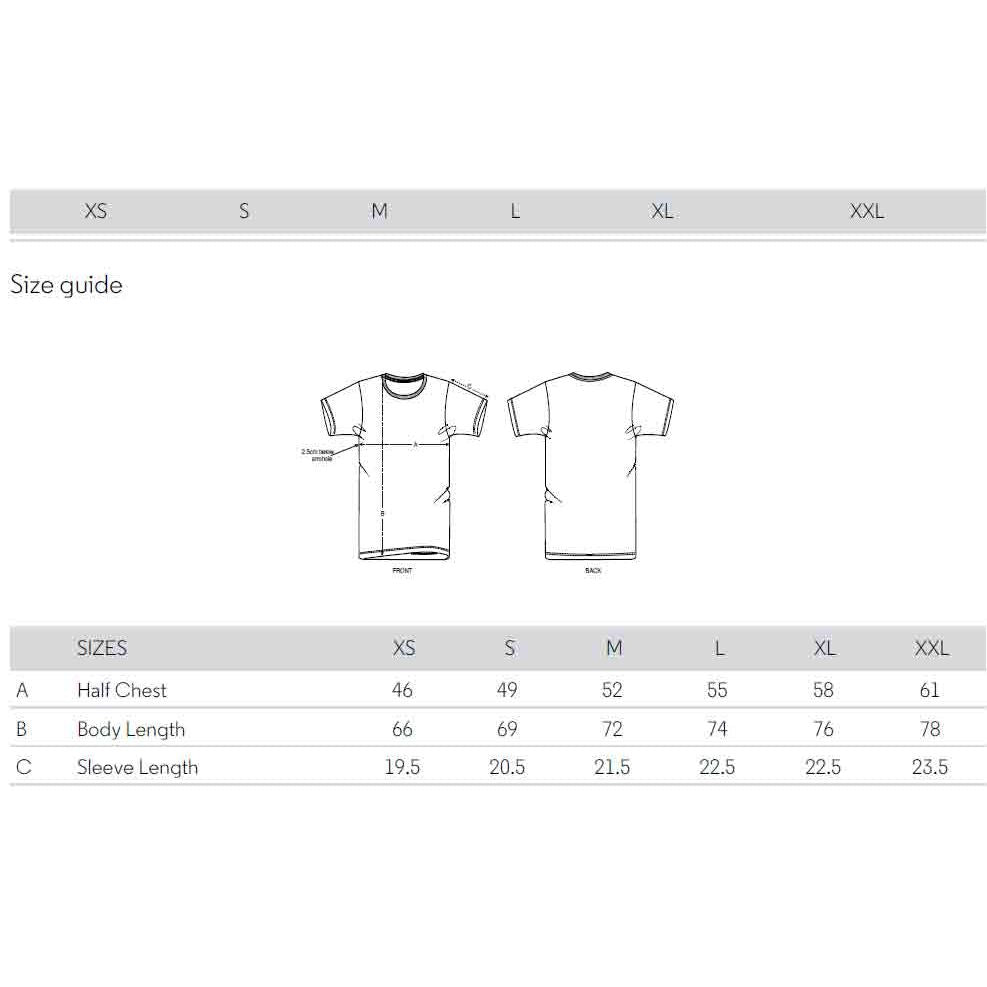 recyceltes-shirt-bio-baumwolle_sizeguide