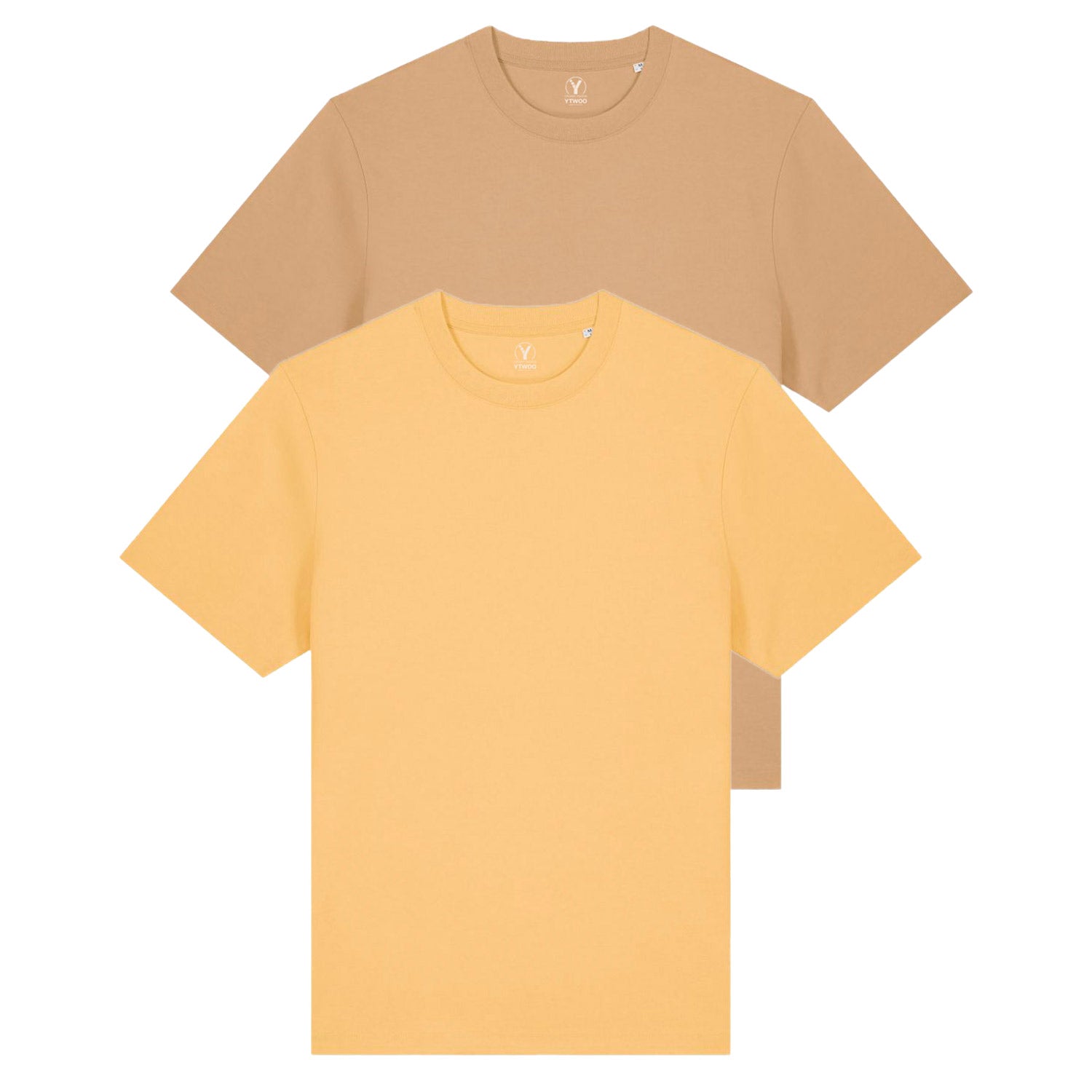 Doppelpack Unisex-T-Shirts aus schwerem Stoff
