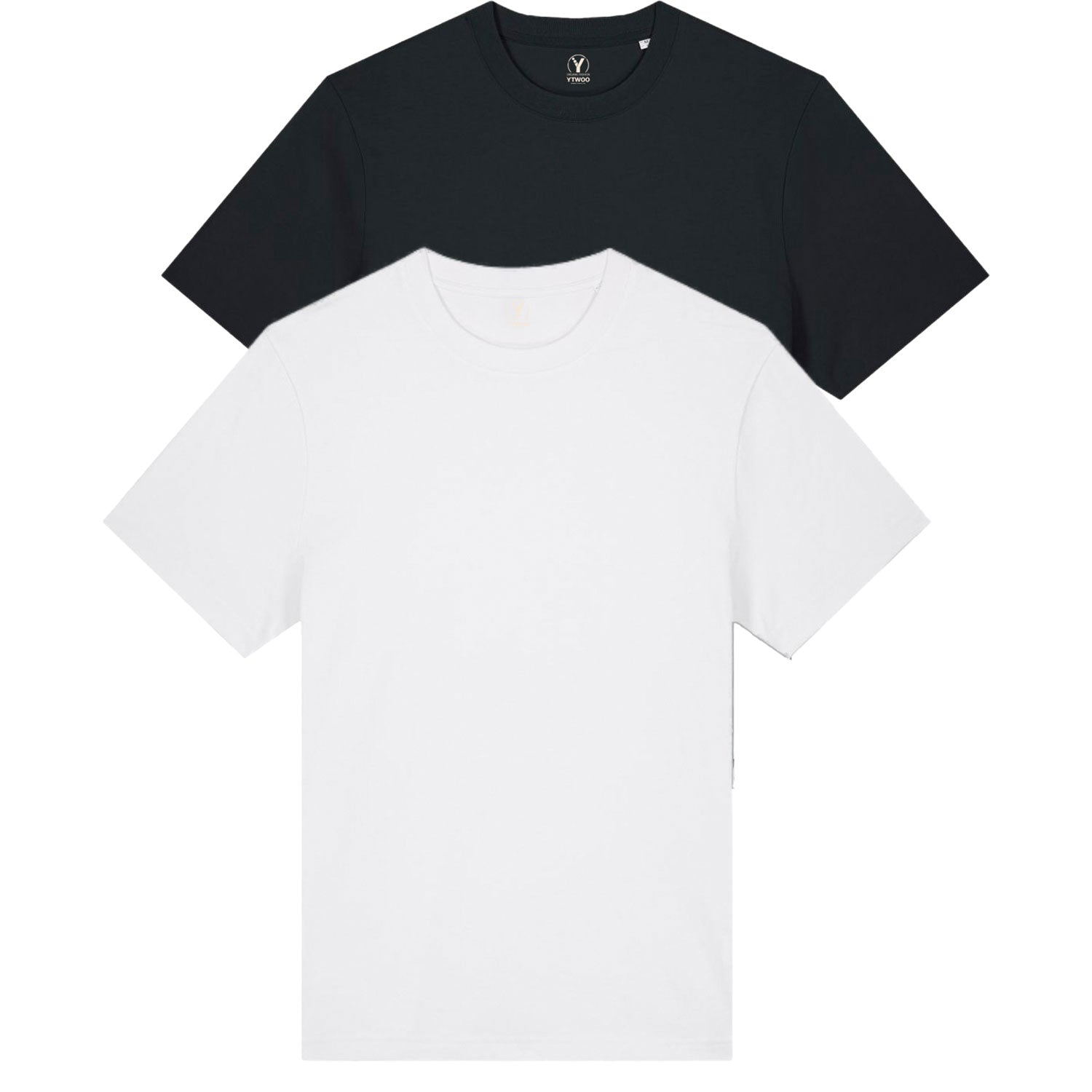 Doppelpack Unisex-T-Shirts aus schwerem Stoff