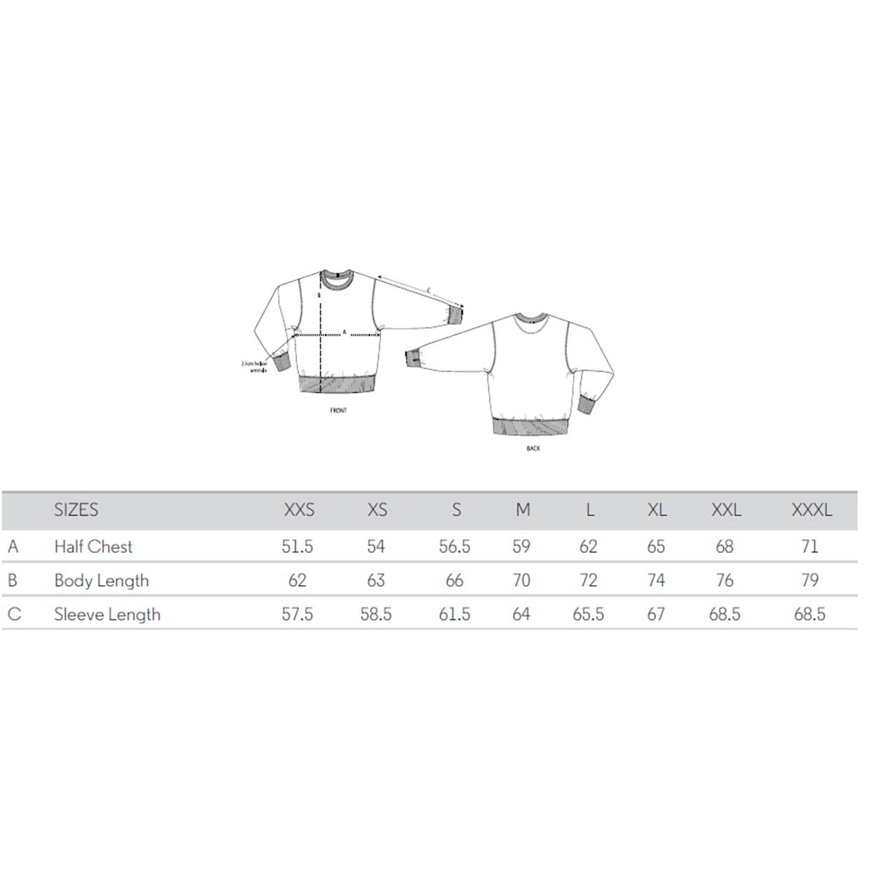 sweatshirt-bio-fairtrade_sizeguide