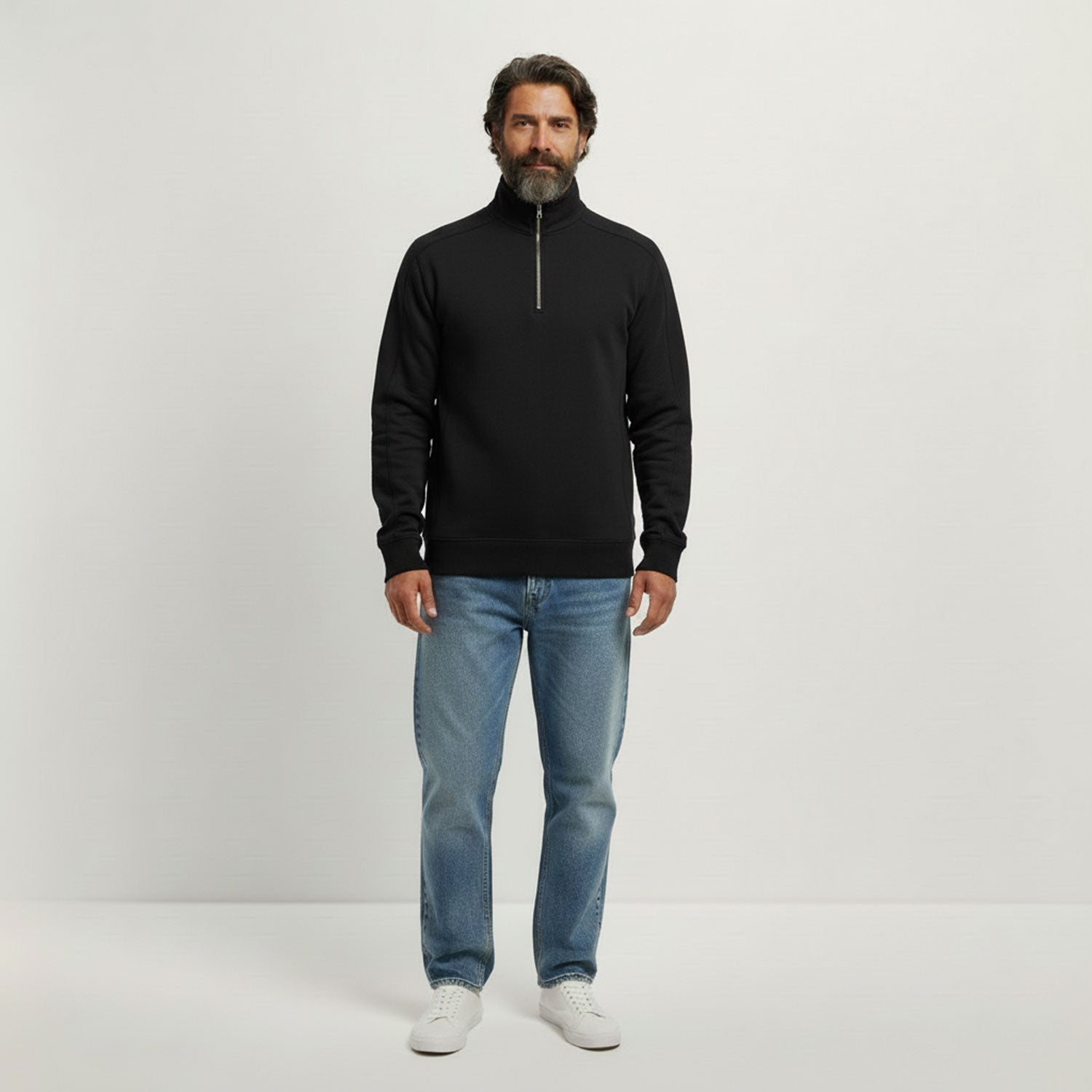 Unisex Quater-Zip-Sweatshirt