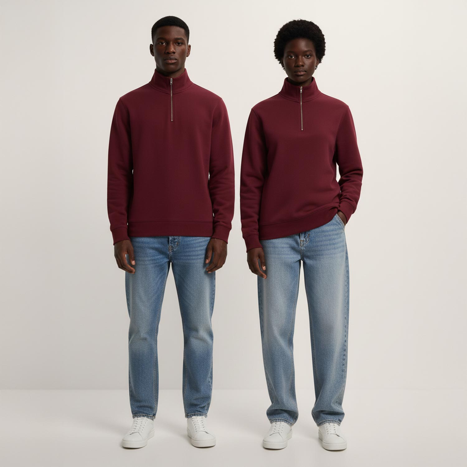 Unisex Quater-Zip-Sweatshirt