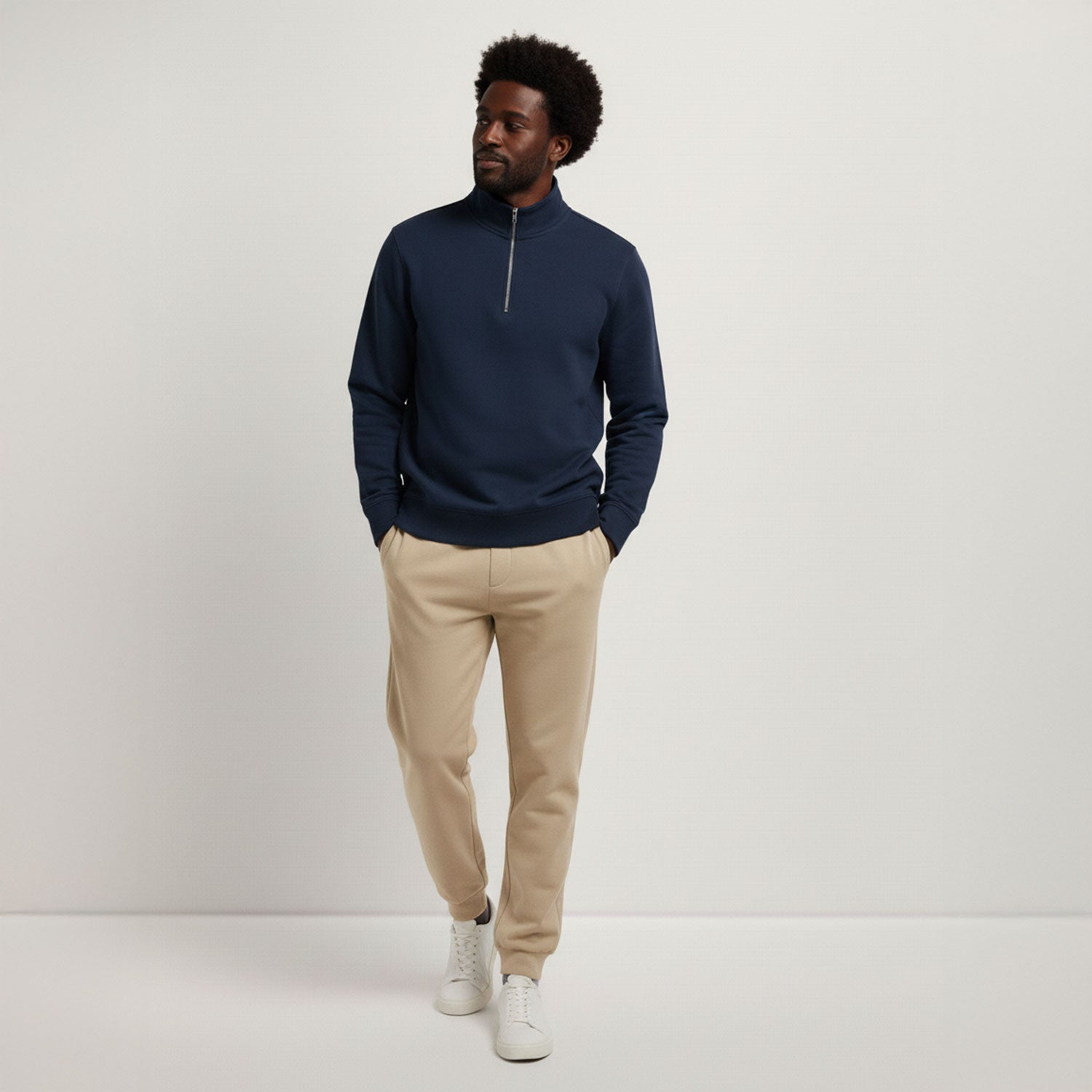 Unisex Quater-Zip-Sweatshirt