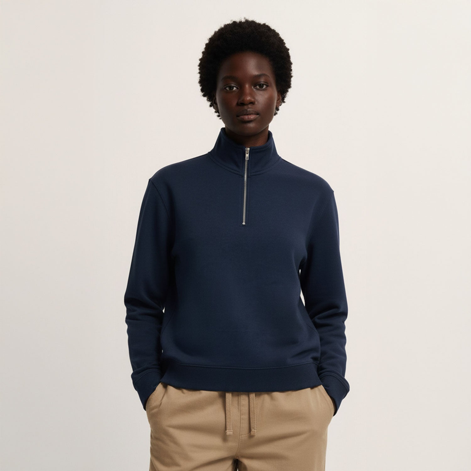 Unisex Quater-Zip-Sweatshirt