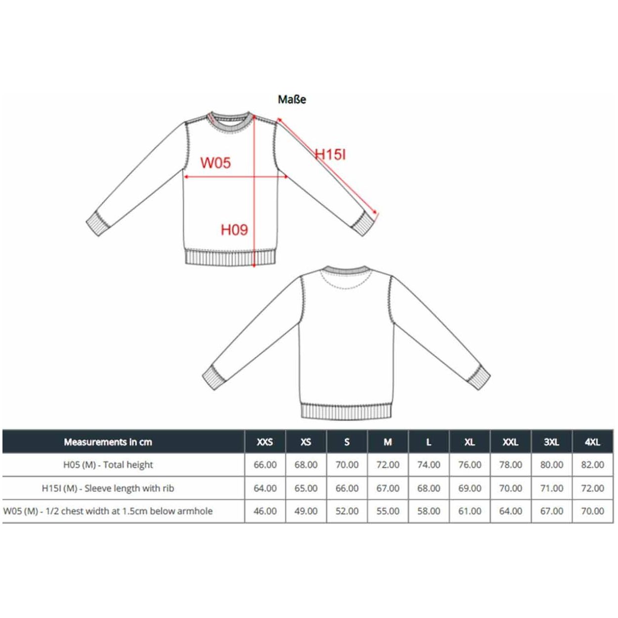 unisex-sweatshirt_recycelt-nachhaltig-sizeguide