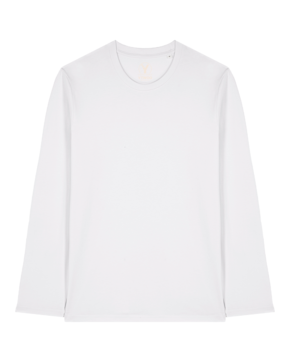 YTWOO-Basic-Unisex-Langarmshirt-100-Bio-Baumwolle-Eco-Fair-produziert-Nachhaltig-WHITE-PACK-FRONT