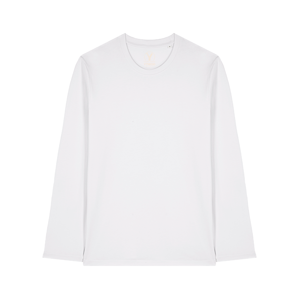 YTWOO-Basic-Unisex-Langarmshirt-100-Bio-Baumwolle-Eco-Fair-produziert-Nachhaltig-WHITE-PACK-FRONT