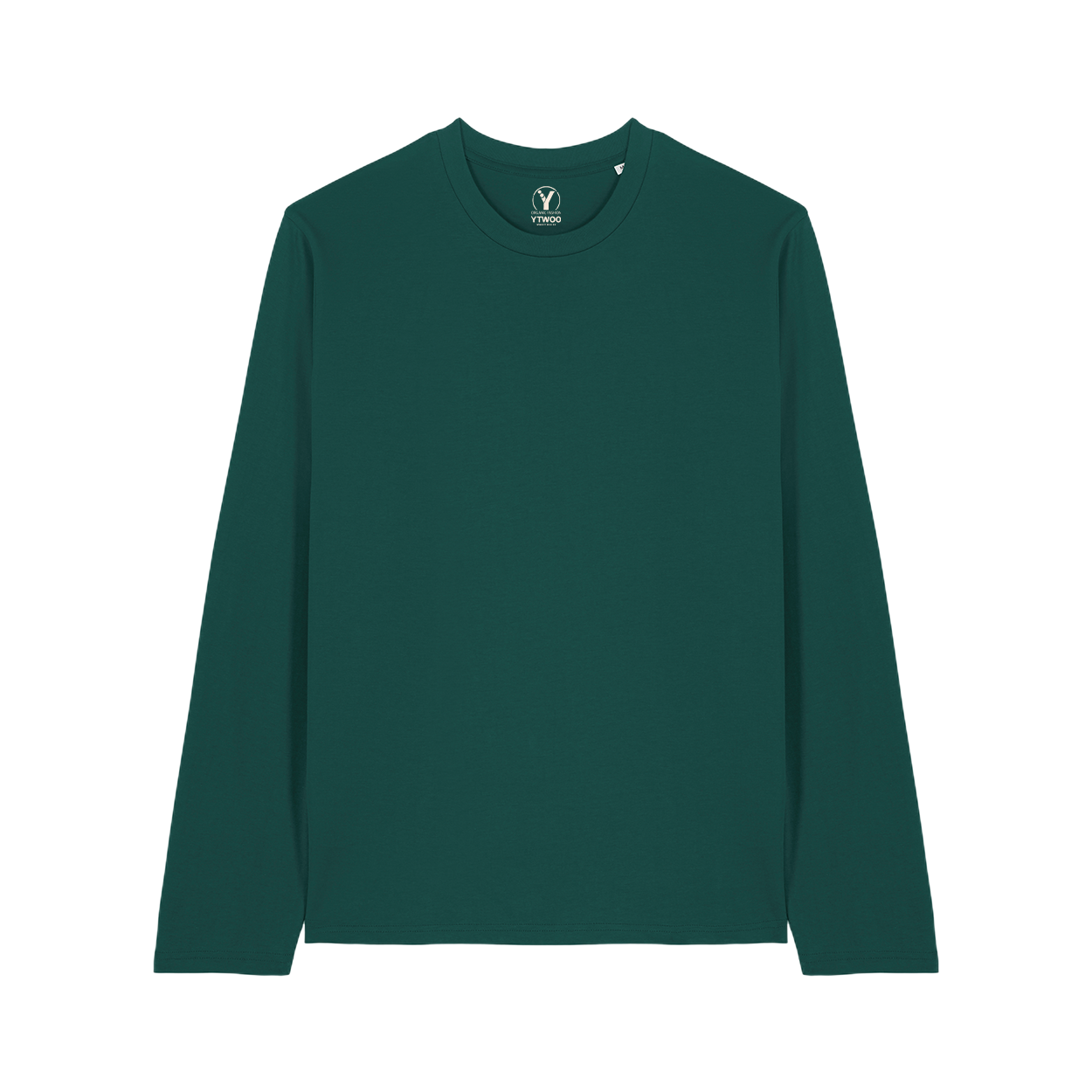 YTWOO-Basic-Unisex-Langarmshirt-100-Bio-Baumwolle-Eco-Fair-produziert-Nachhaltig-GREEN-PACK-FRONT