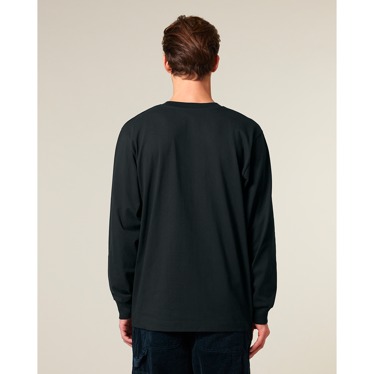 Schweres-YTWOO-Unisex-Langarmshirt-Eco-Fair-Organic-100-Bio-bauwolle-Nachhaltig-SCHWARZ-STUDIO-BACK