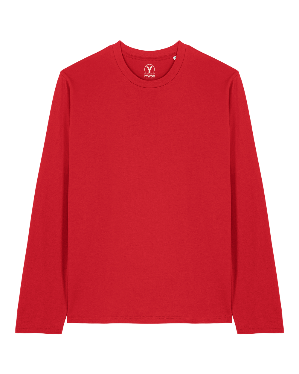 YTWOO-Basic-Unisex-Langarmshirt-100-Bio-Baumwolle-Eco-Fair-produziert-Nachhaltig-ROT-PACK-FRONT