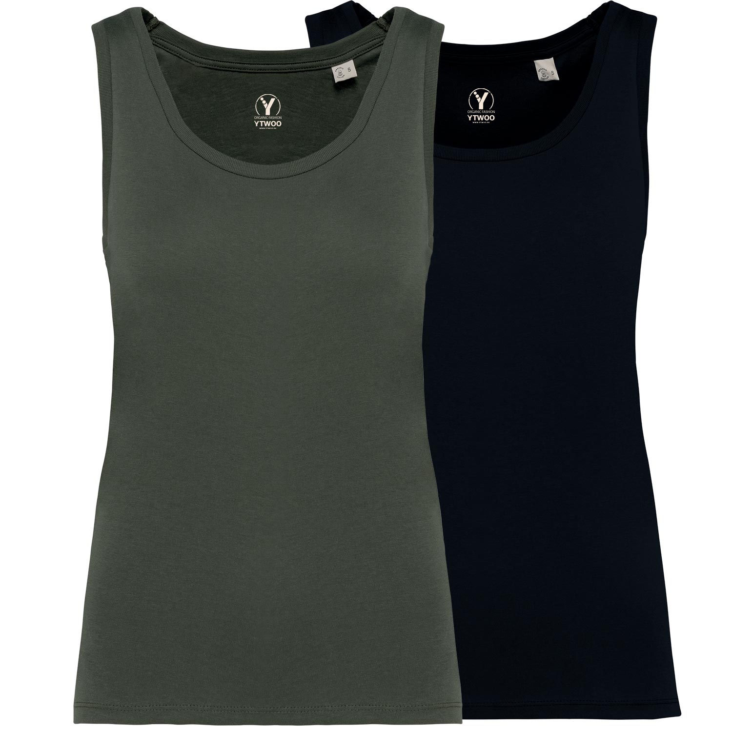 2er Pack Damen Tank Top aus 100% Bio-Baumwolle